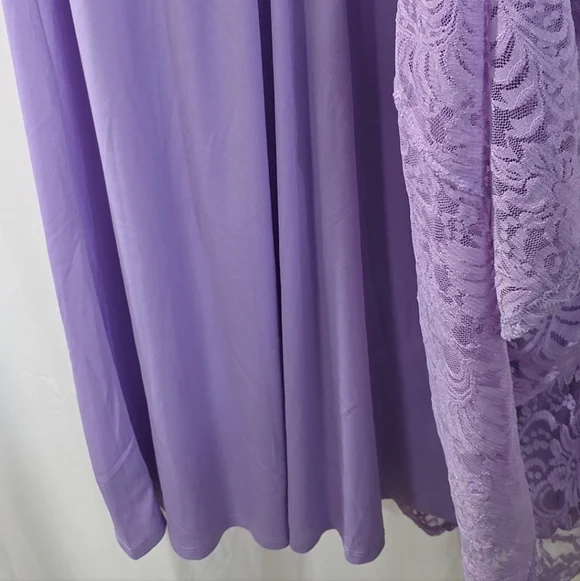 🥳HOST PICK🥳 Torrid 3 3X 22/24 Midi Lavender Lace Midi Fit Flare Dress Whimsy - Picture 11 of 12
